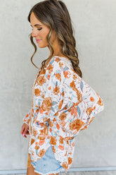 Never Let You Go Printed Long Sleeve Top